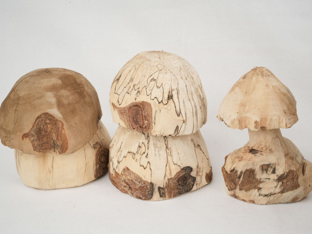 Seasonal Wooden Mushroom Ensemble