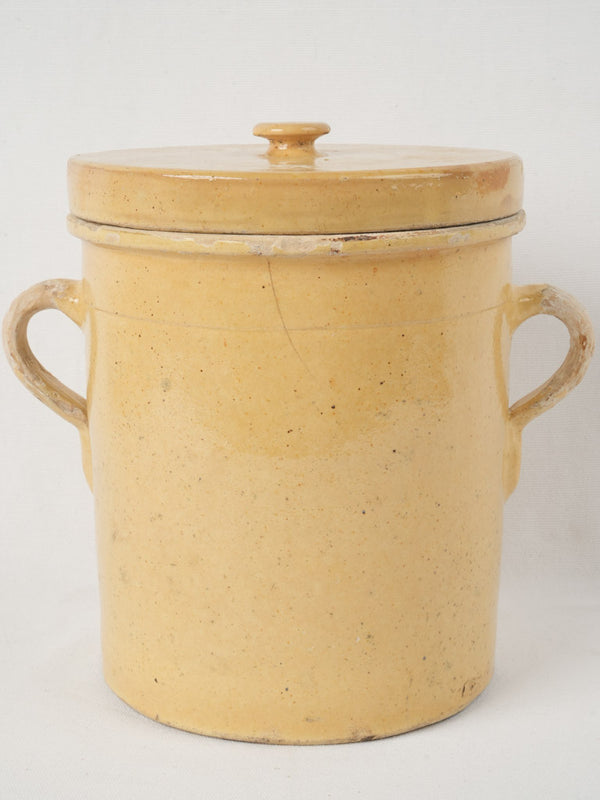 Elegant, simple nineteenth-century French lidded pot