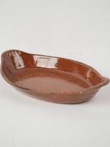 Provencal nineteenth-century chocolate brown oven dish