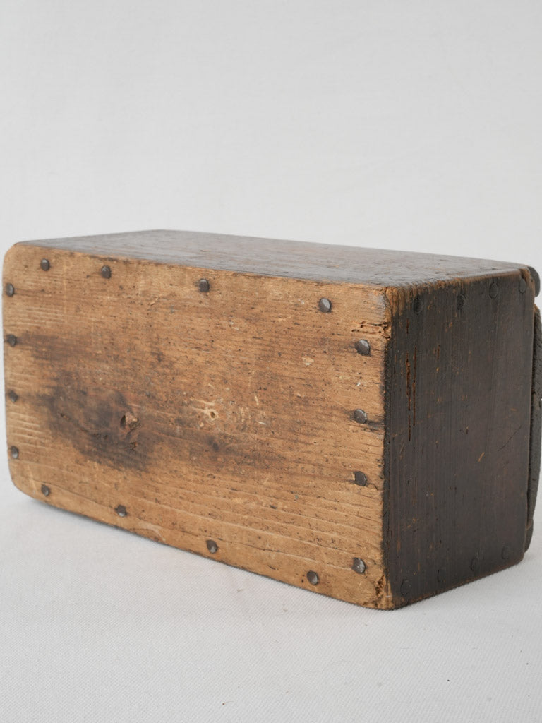 Vintage wooden games box with lid