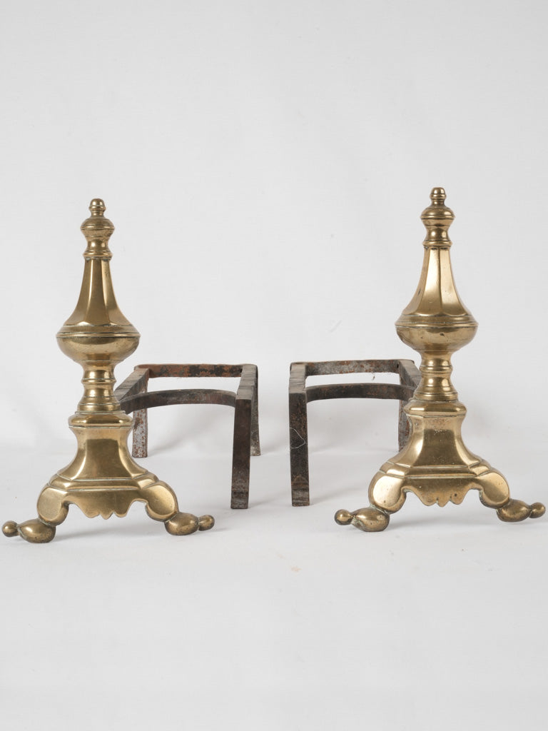 Vintage Louis XIV style andirons