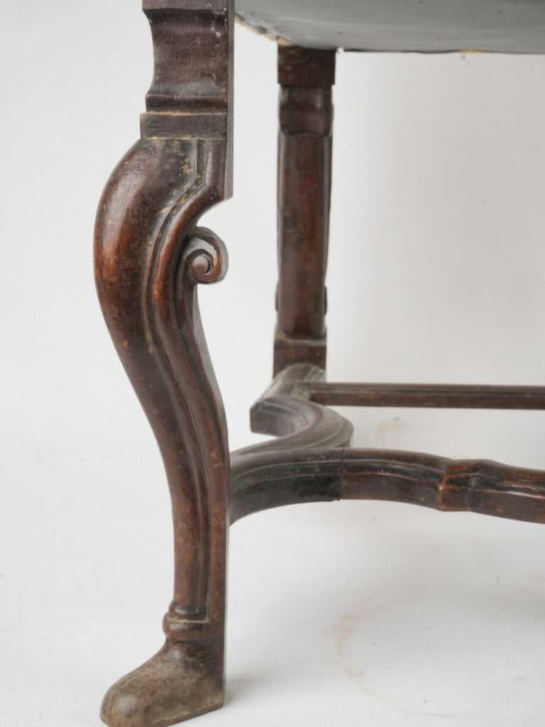 Exquisite antique walnut dining chair  