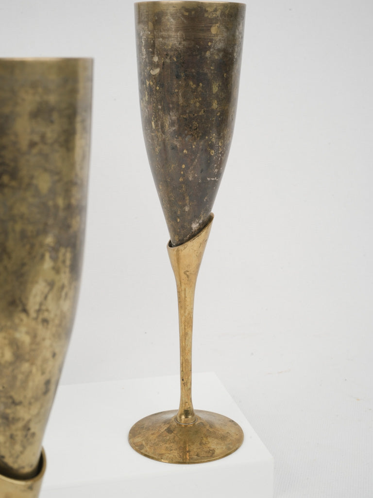 Slender Brass-based Glassware