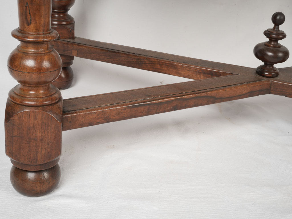 Historic French walnut writing table