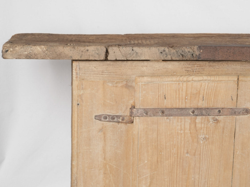 Weathered artisanal workshop table