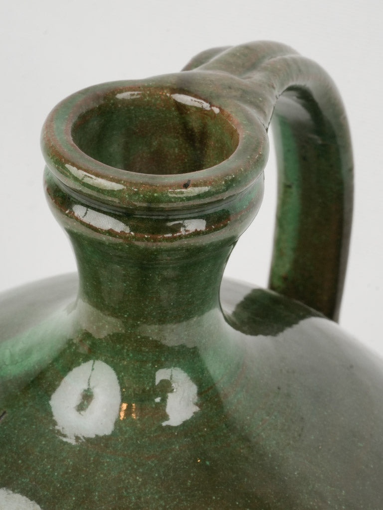 Traditional French Green Oliviero Jug