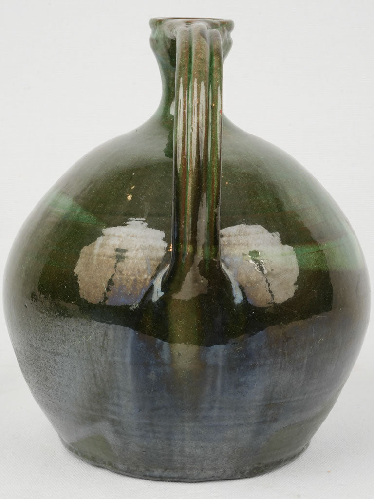 Striking Green Glazed Ceramic Jug