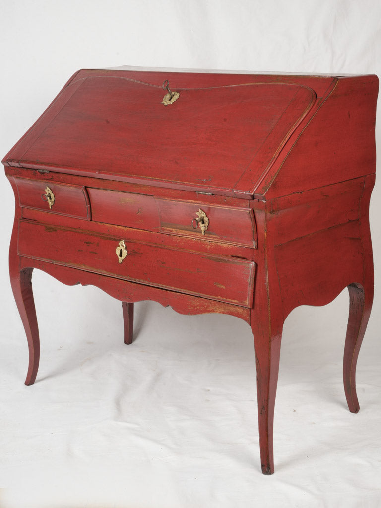 Antique walnut Louis XV secretary  