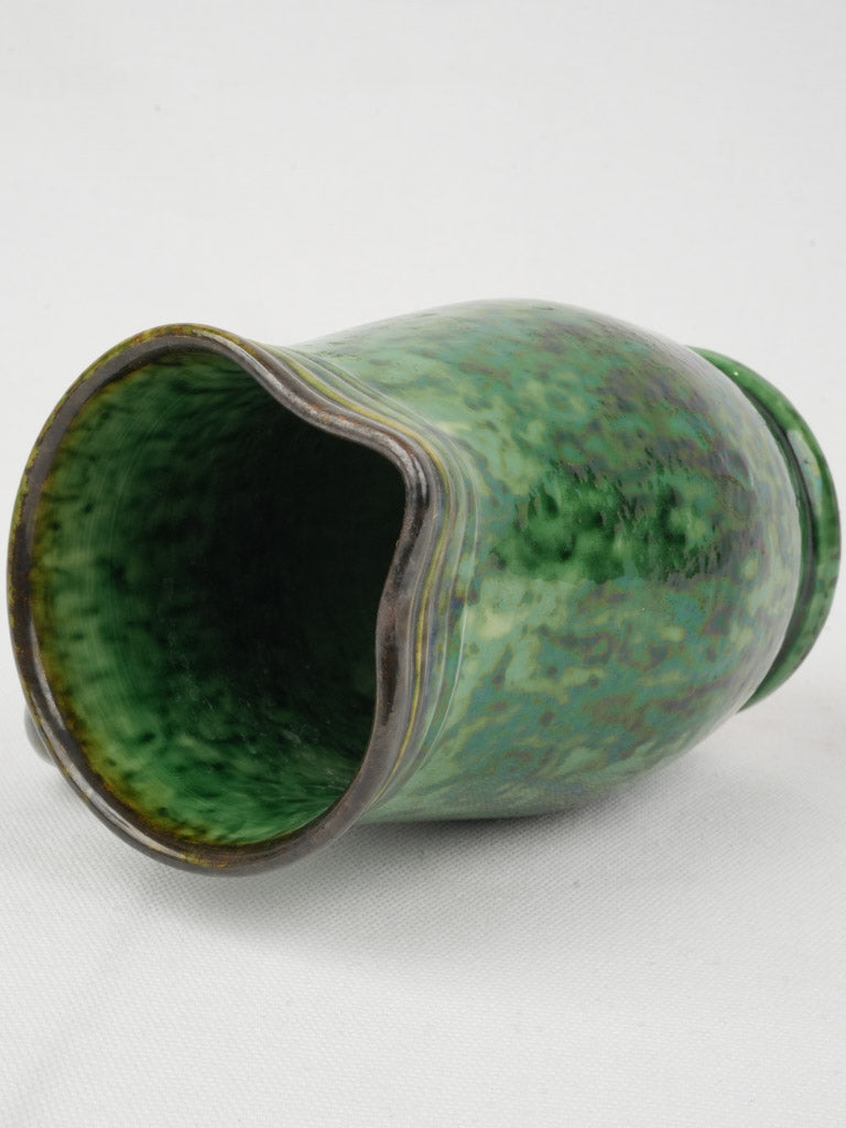 Green Glazed Modernist Ceramic Vase