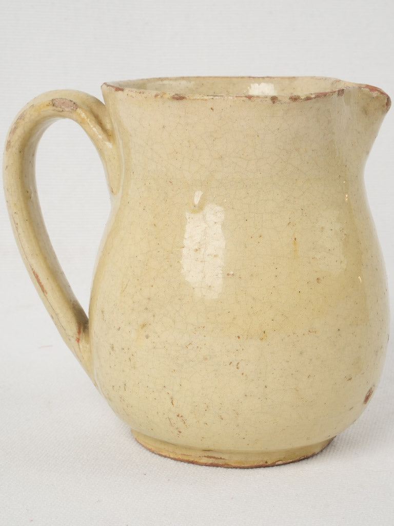 Elegant vintage French pottery pitcher