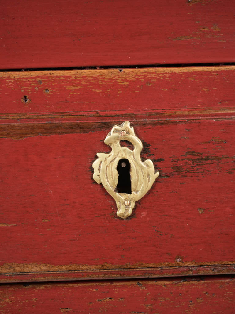 Graceful scalloped vintage desk  