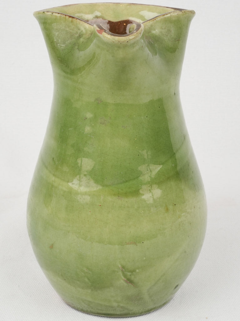 Handcrafted Pale Green Terracotta Pitcher