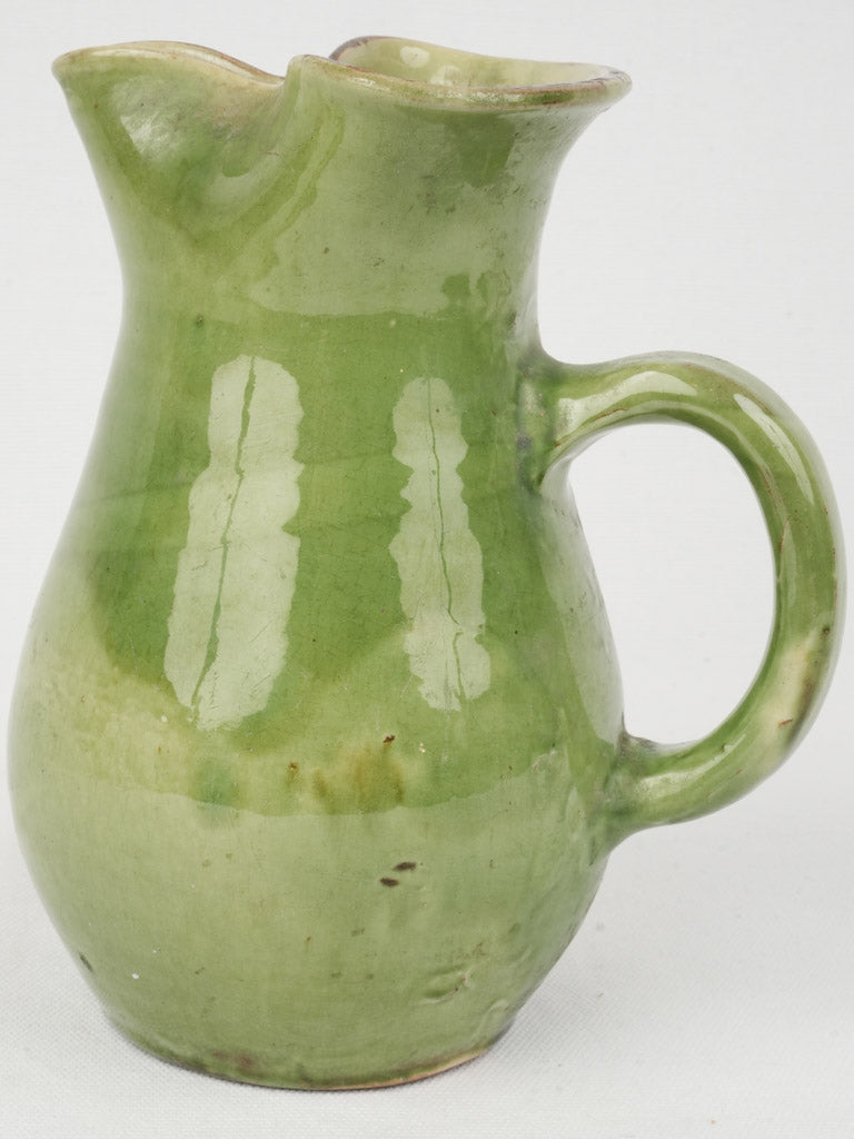 Elegant Green Finish Ceramic Pitcher