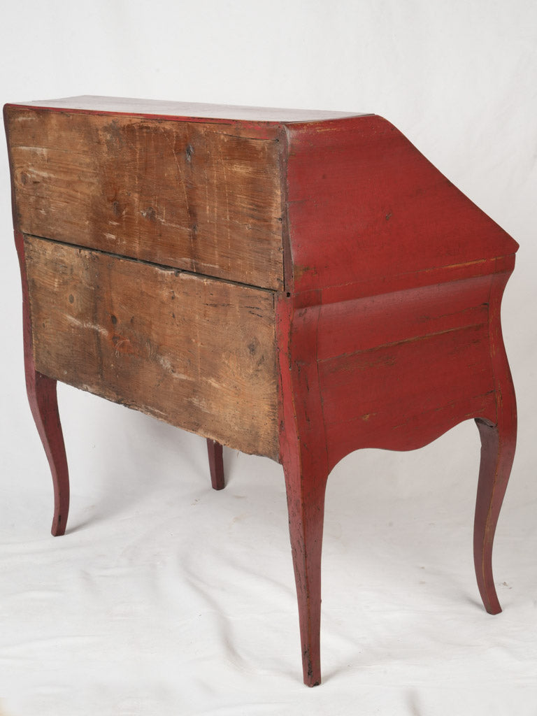 Stylish antique walnut sloped desk  