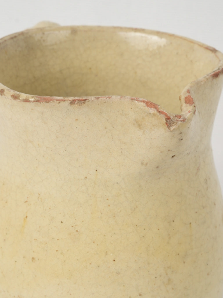 Utilitarian Mediterranean small ceramic pitcher