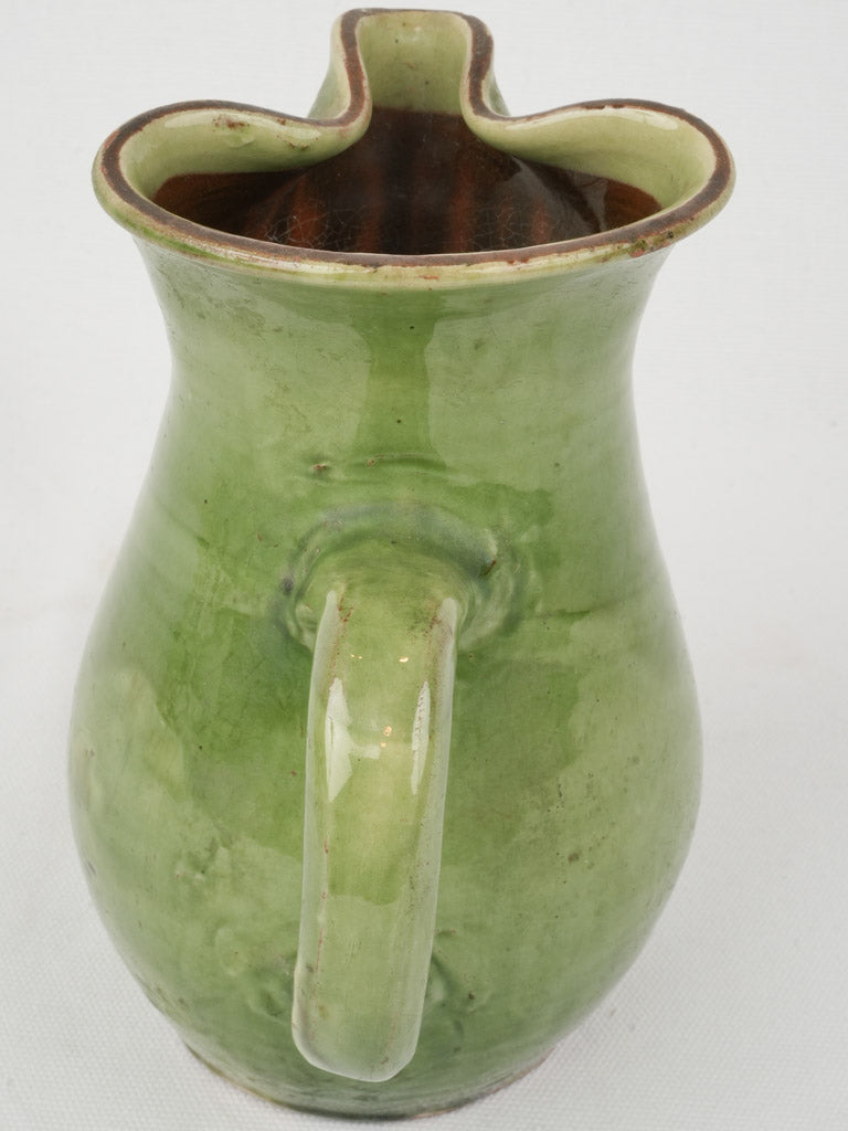 Refinished Terracotta "Bec Pincé" Pitcher