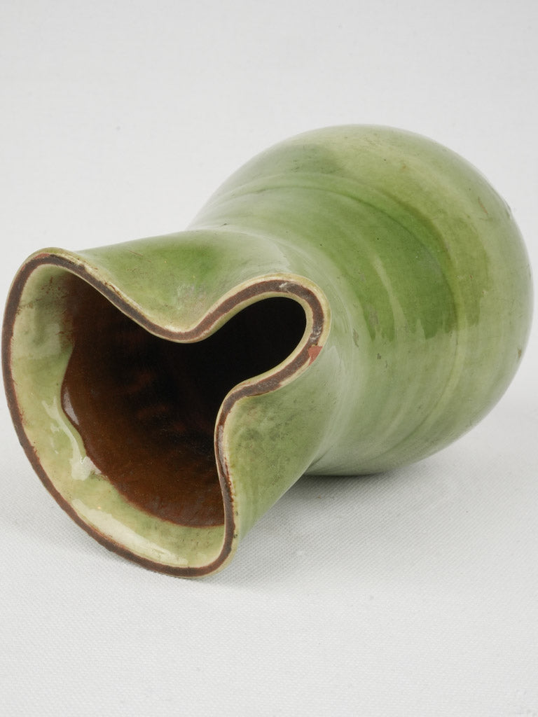 Refined Glazed Green Ceramic Vase