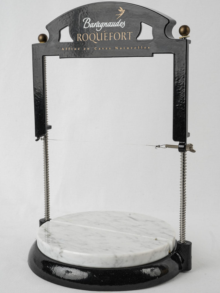 Vintage Roquefort fromagerie marble guillotine