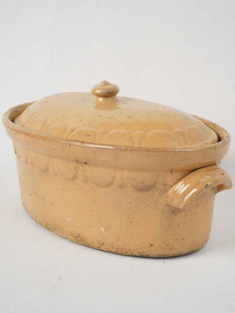 Charming yellow glazed French tureen