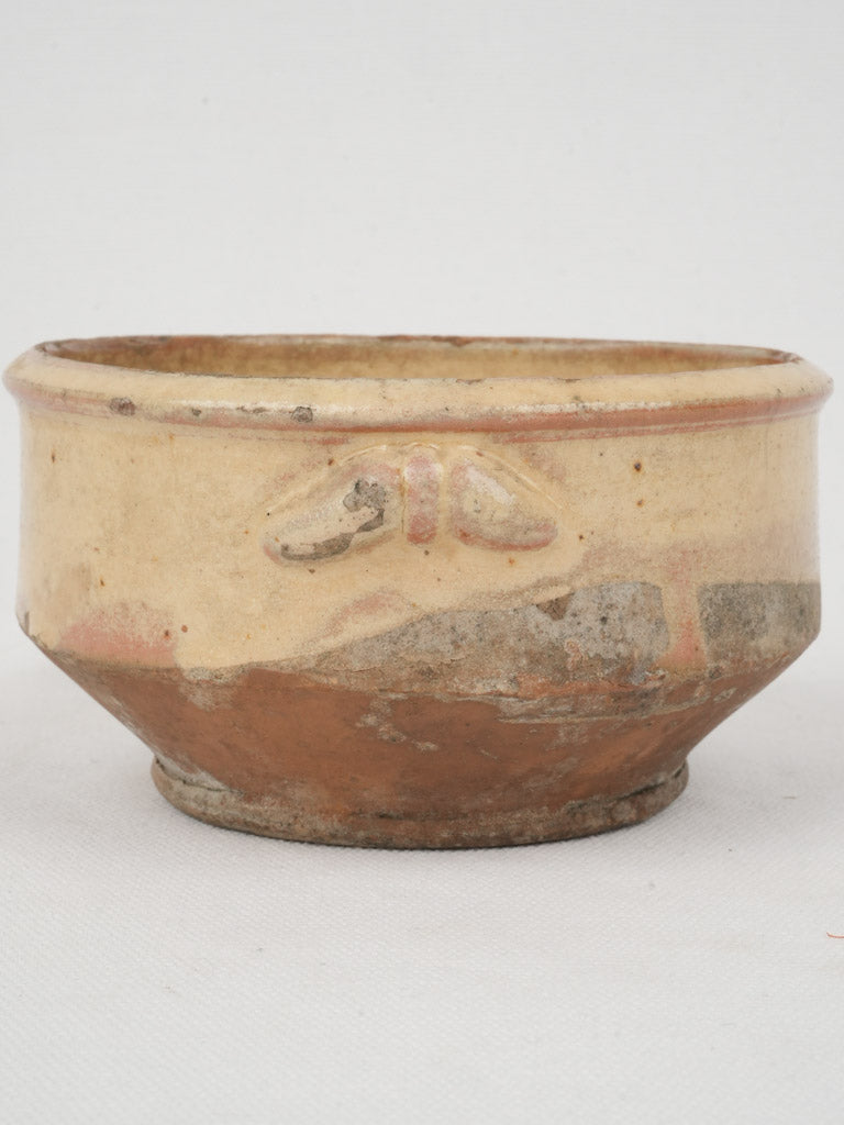 Authentic worn terracotta kitchen bowl