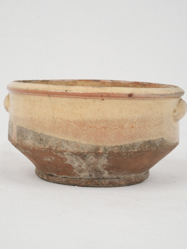 Earthy vintage terracotta mixing bowl