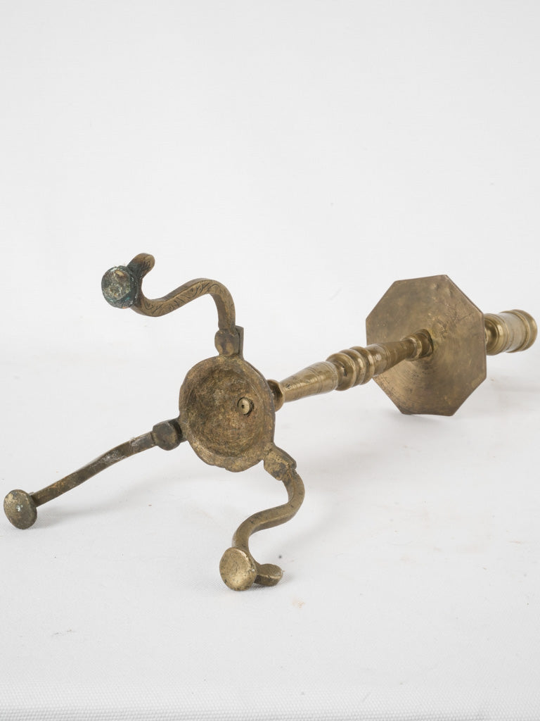 Stately bronze Spanish candlestick aesthetic