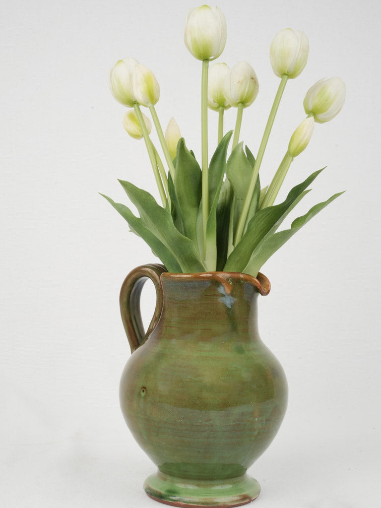 Mid-century rustic brown pitcher