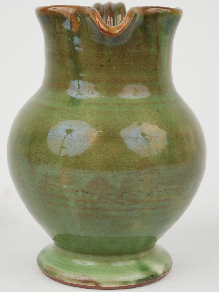 Artisanal earthy-finish ceramic jug