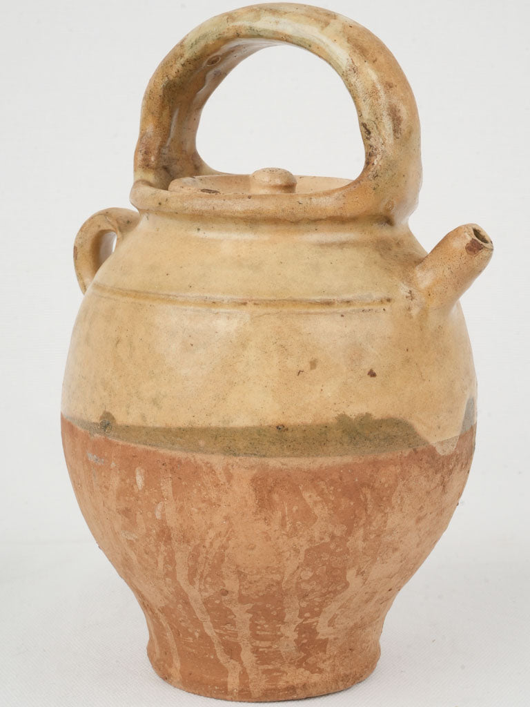 Vintage terracotta Provençal water jug