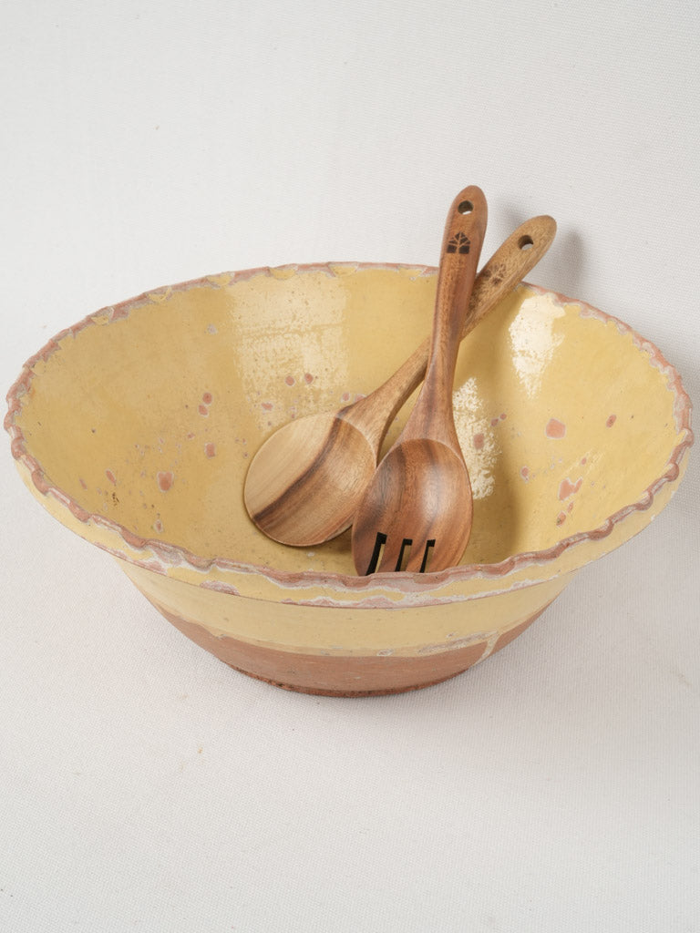 Vintage Provencal glazed ceramic kitchenware