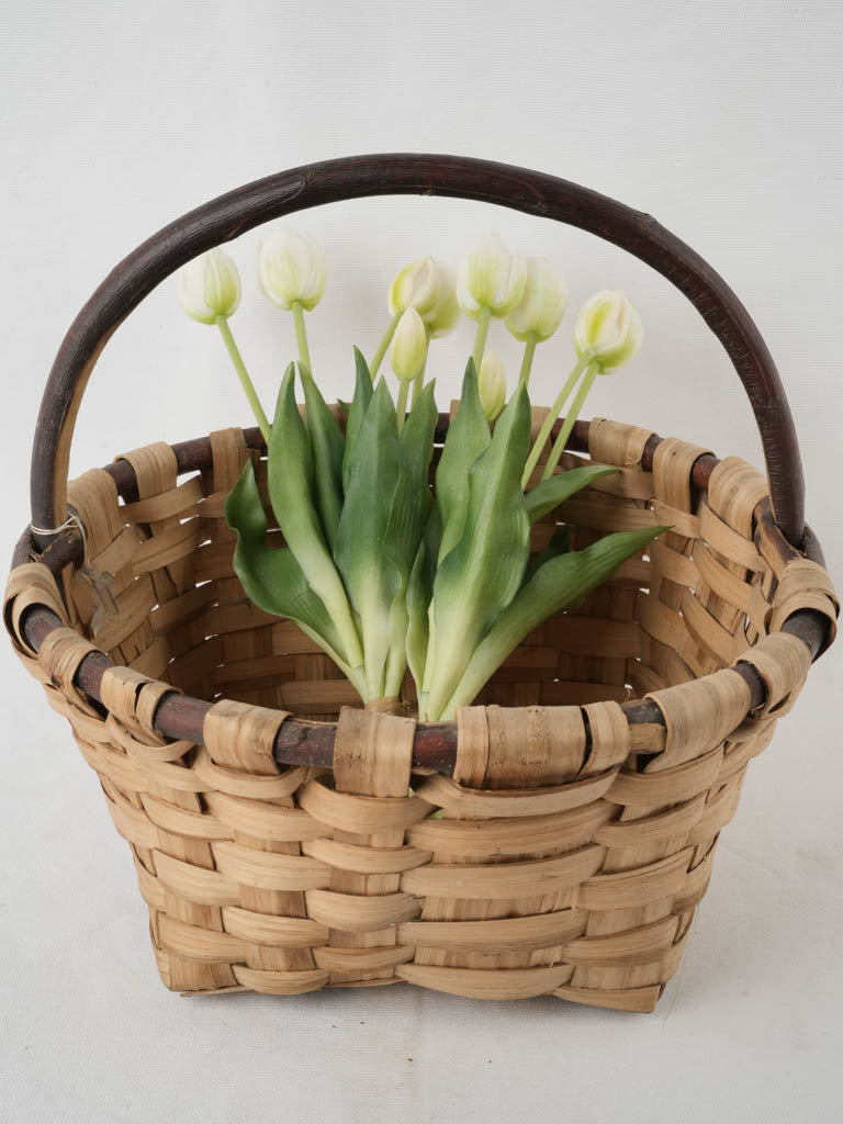 Antique, artisanal harvest basket