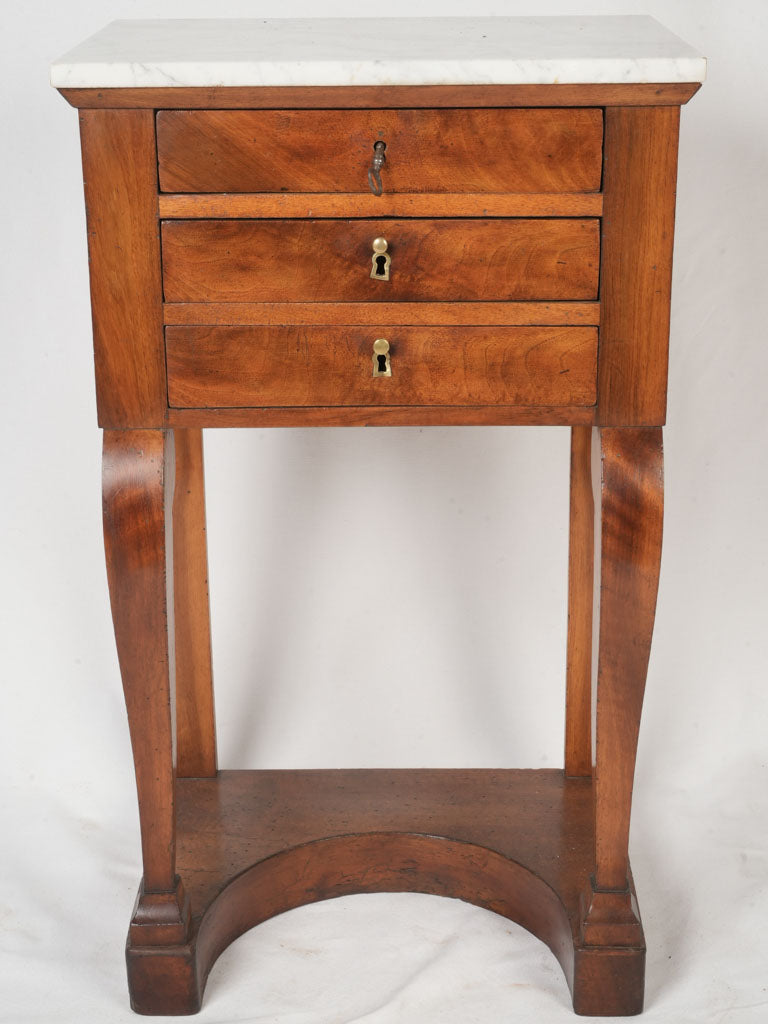 Vintage warm wood accent table