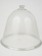 "Cloche à Melon" Antique French glass bell 15¾"