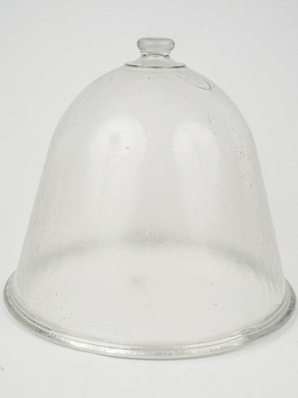 "Cloche à Melon" Antique French glass bell 15¾"