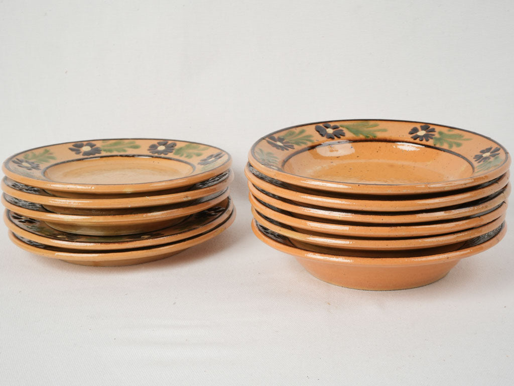 Delicate 19th-century ceramic salad bowls