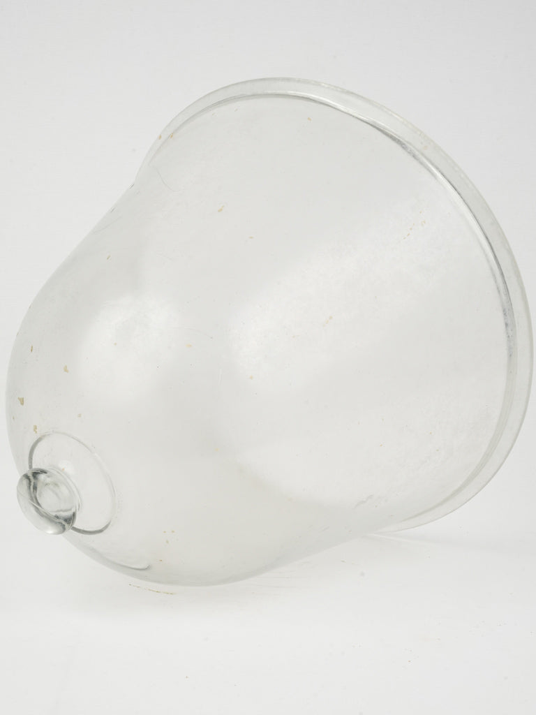 "Cloche à Melon" Antique French glass bell 15¾"