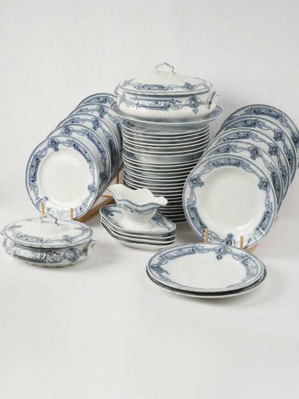 Elegant vintage French ironstone tableware