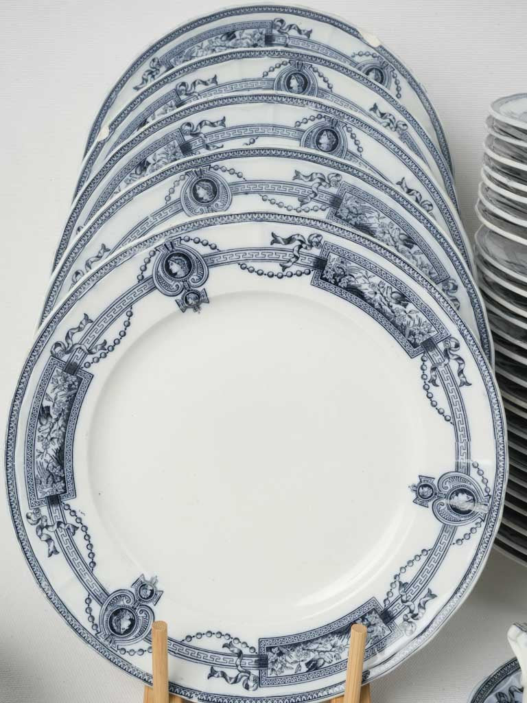 Classic ironstone dinner service from France