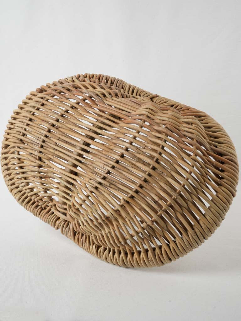 Distinctive French floral gathering basket