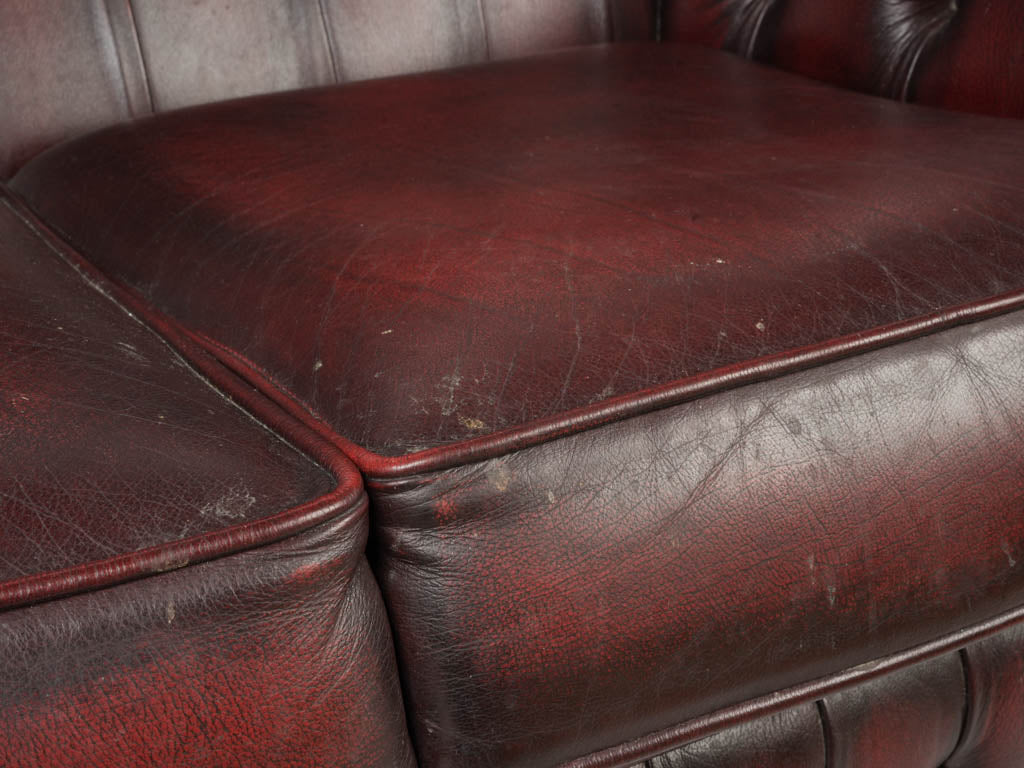 Elegant Leather Settee