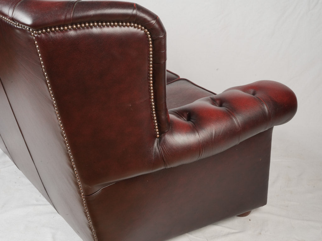 Luxurious Mahogany Chesterfield Armchairs