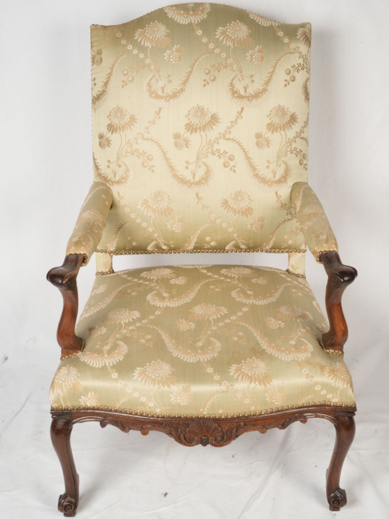 Refined silk upholstery armchair