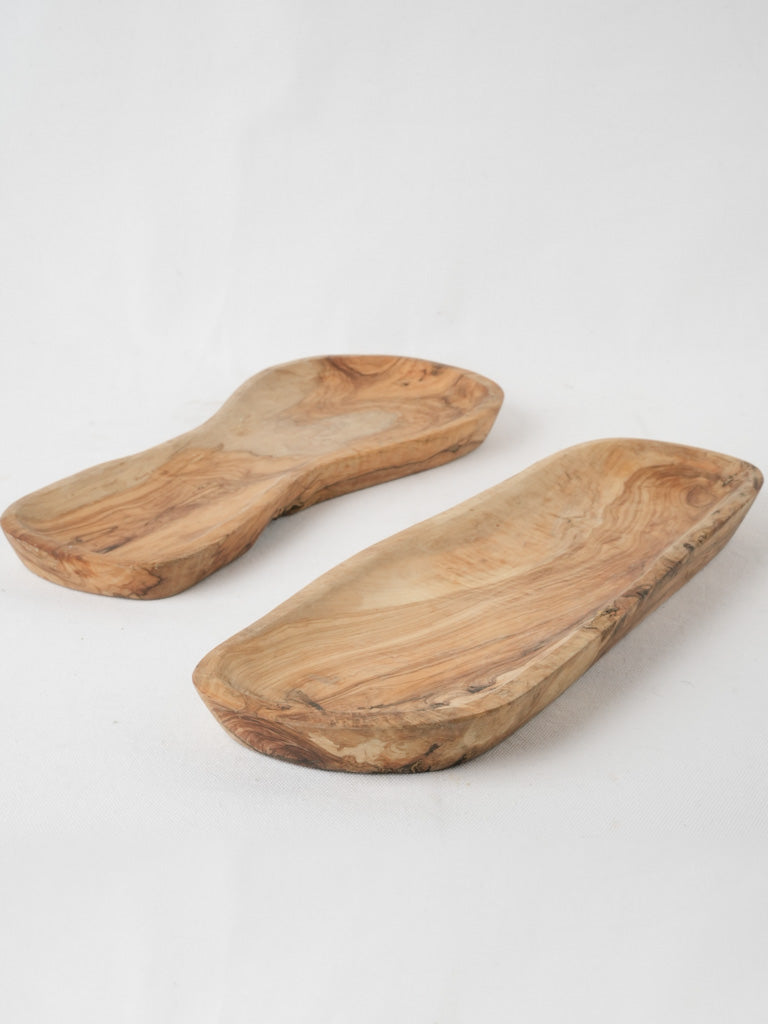 Rustic olive wood cheese boards