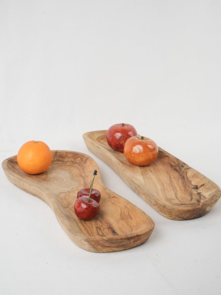 Vintage olive wood cutting boards