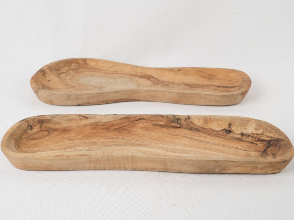 Antique olive wood charcuterie boards