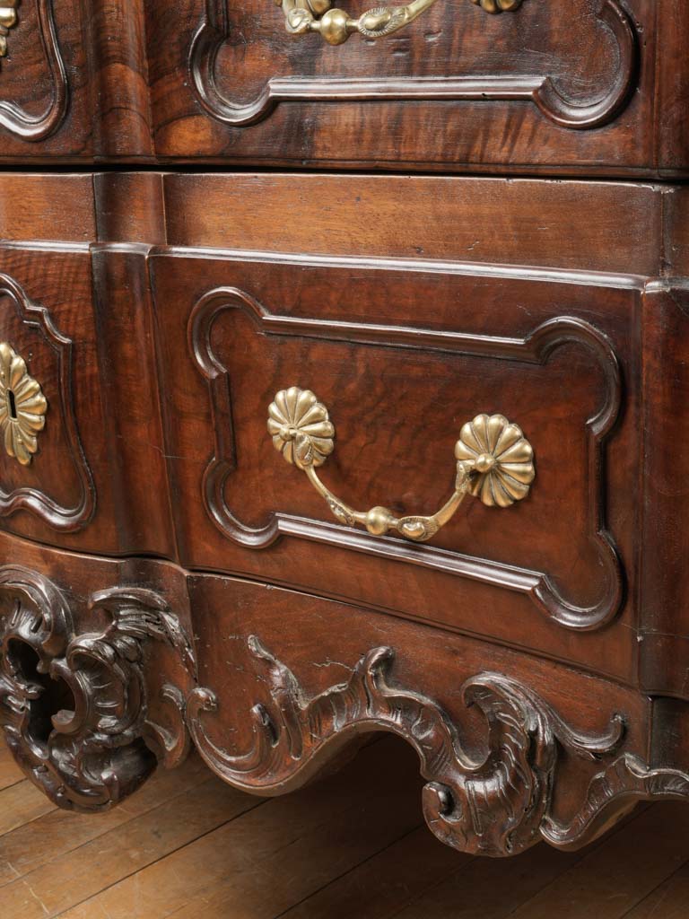 Richly carved 18th-century commode  