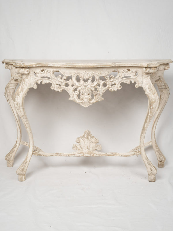 Carved French Régence Walnut Table