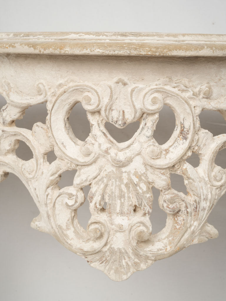 Antique White Patina Console Set