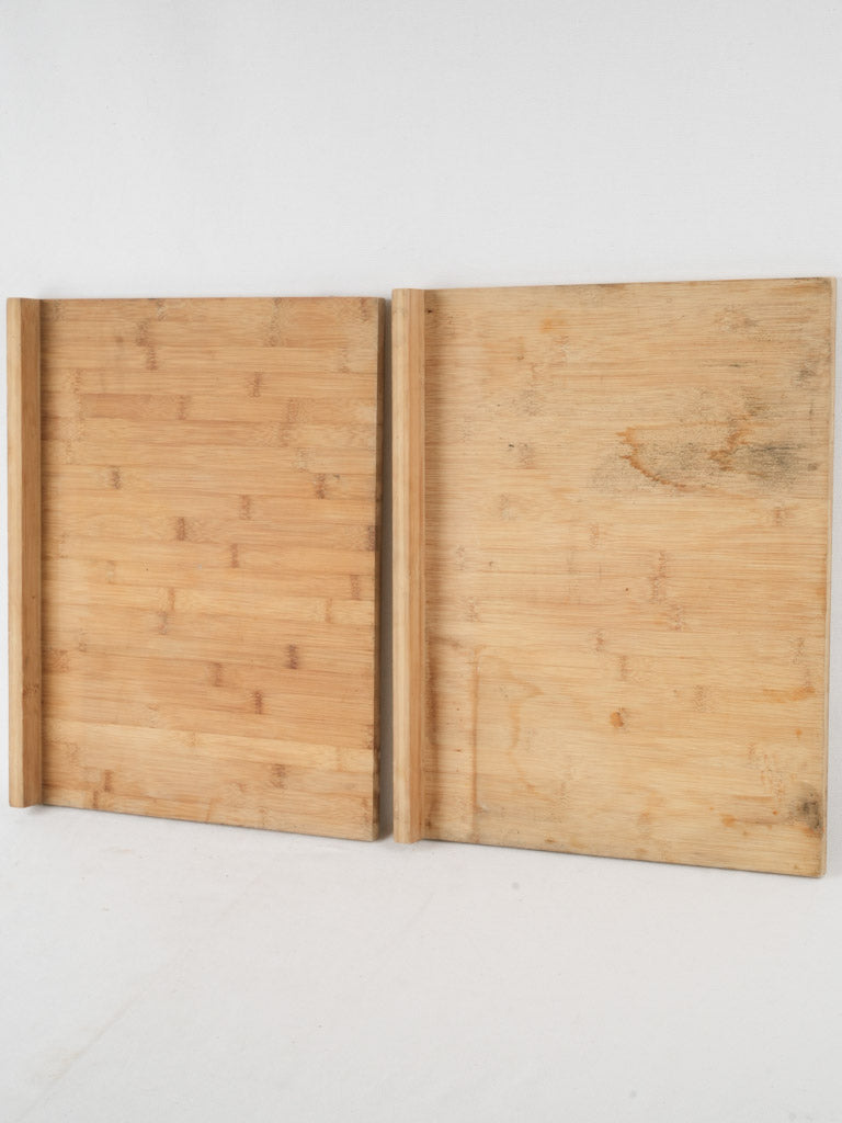 Collectible wooden pair of cutting boards