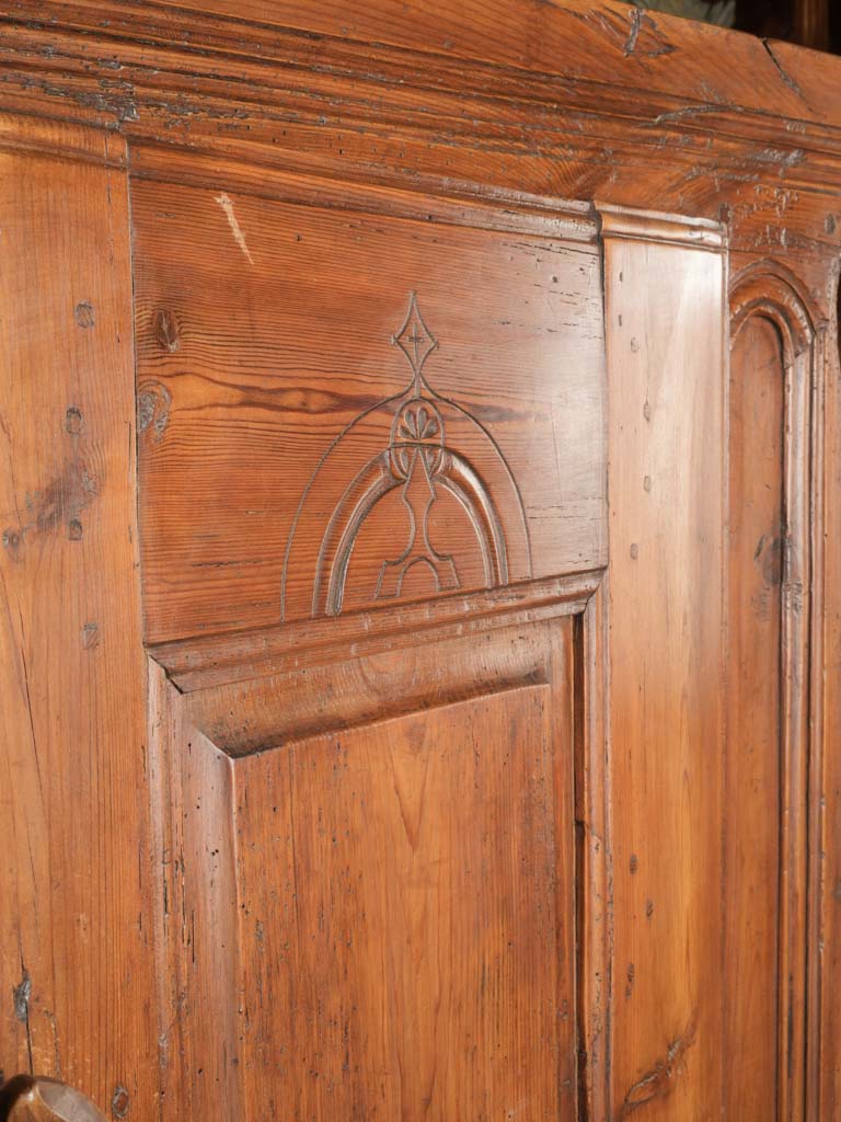 Provincial handcrafted pine candle cupboard  